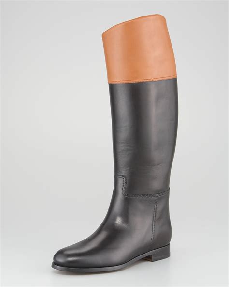 two tone riding boot